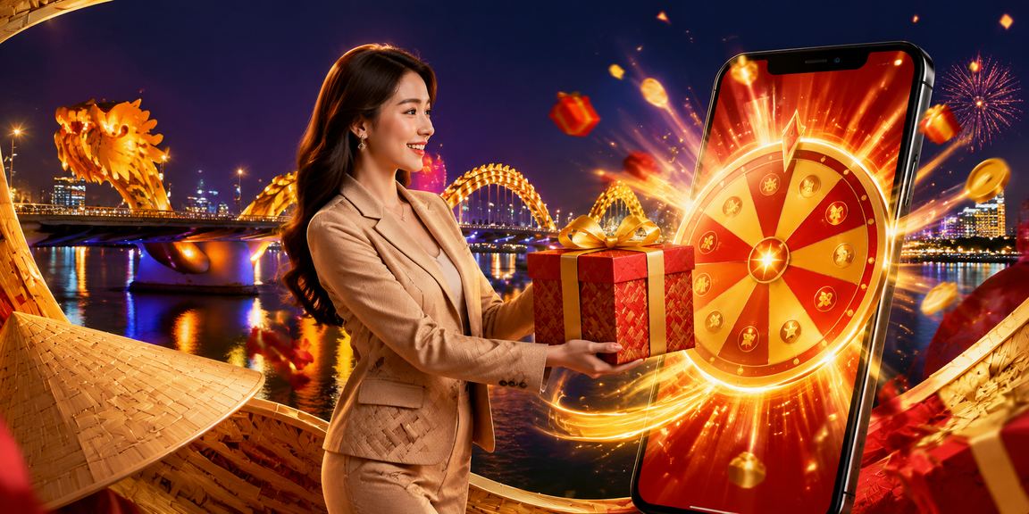 Người chơi tại Đà Nẵng đội nón lá tham gia roulette trực tuyến trên điện thoại