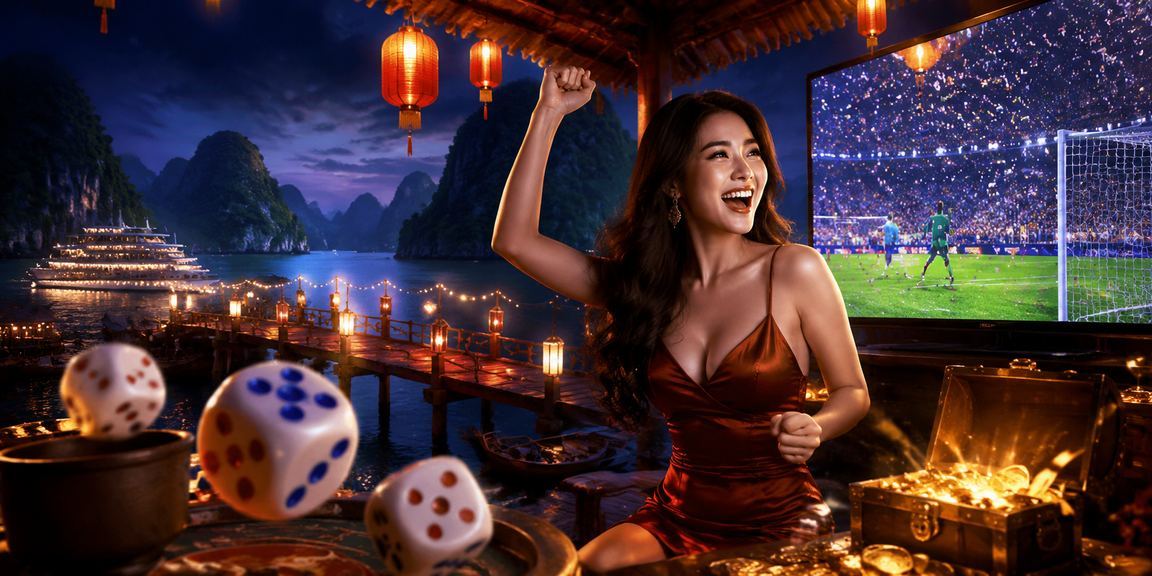 Người chơi tài xỉu tại chợ đêm vịnh Hạ Long với ứng dụng di động